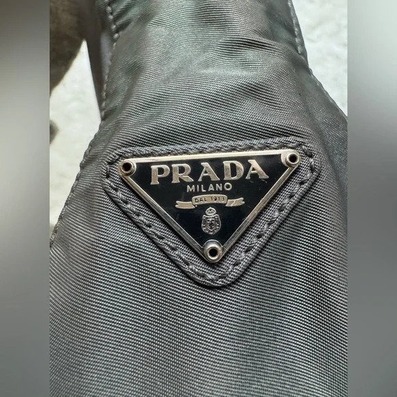 Authentic Prada Silver and Gray Shoulder Bag - Picture 14 of 16